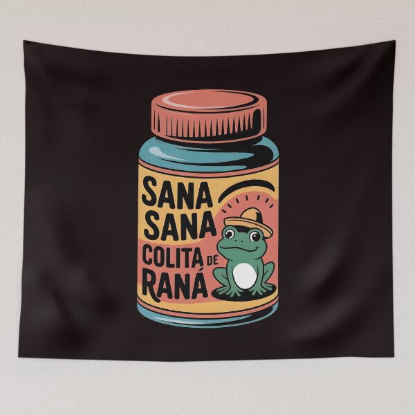 Item preview, Sana Sana Colita de Rana – Spanish Saying with Cute Frog designed and sold by Redgiant87x.
