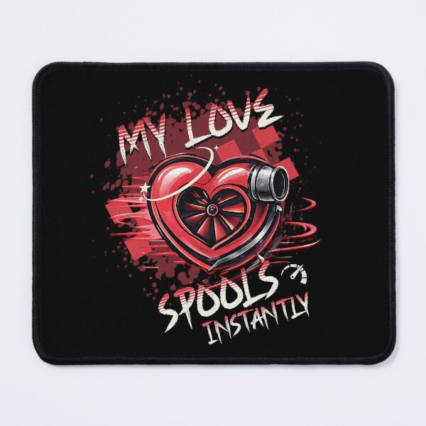 Item preview, My Love Spools Instantly – Turbo Racing Valentine Heart designed and sold by CarantinedChaos.