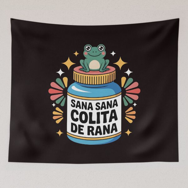 Item preview, Sana Sana Colita de Rana – Funny Nurse Frog Spanish Quote designed and sold by Redgiant87x.