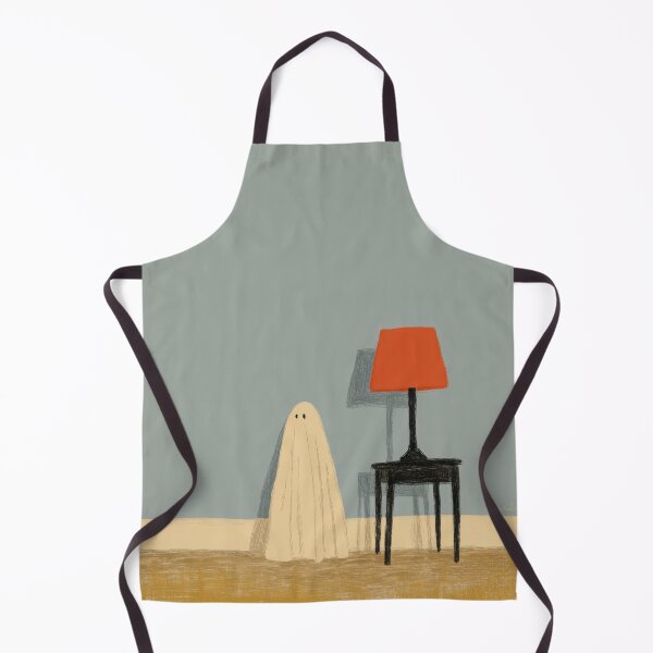 Item preview, Minimalist ghost with lamp designed and sold by ArtHouseNiklas.