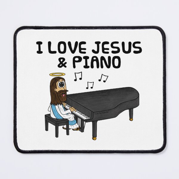 Item preview, I Love Jesus and Piano, Church Pianist Musician designed and sold by doodlerob.