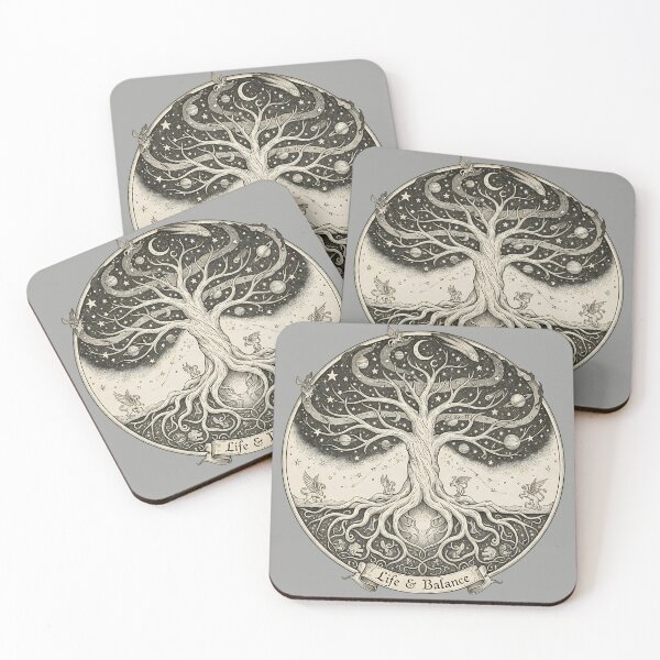 Item preview, Vintage Yggdrasil Tree of Life Norse Folklore designed and sold by HoruxDesign.