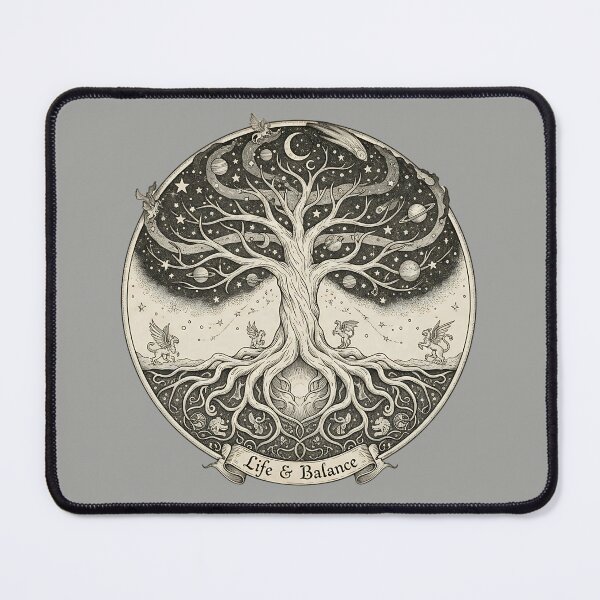 Item preview, Vintage Yggdrasil Tree of Life Norse Folklore designed and sold by HoruxDesign.