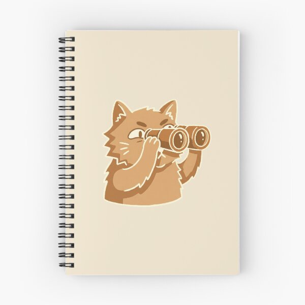 Item preview, Binoculars Cat, Funny Suspicious Orange Tabby Spying With Field Glasses designed and sold by Magnificent Lizard.