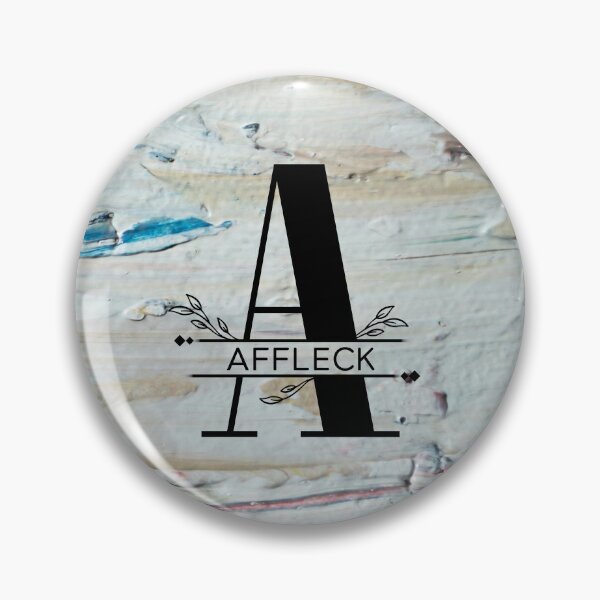 Item preview, Monogram...A (Affleck)... with colourful texture cement/concrete wall background designed and sold by CHASAcreative.