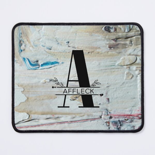Item preview, Monogram...A (Affleck)... with colourful texture cement/concrete wall background designed and sold by CHASAcreative.