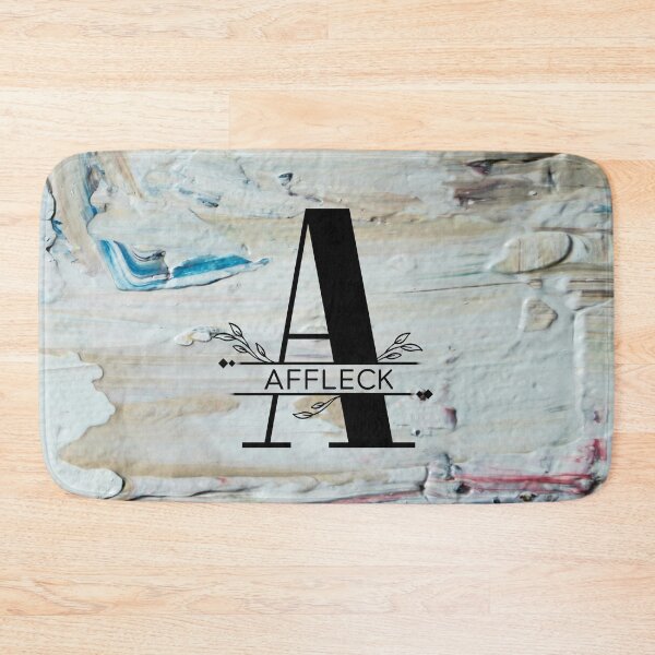 Item preview, Monogram...A (Affleck)... with colourful texture cement/concrete wall background designed and sold by CHASAcreative.