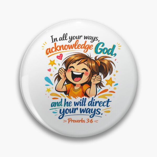 Item preview, Acknowledge God - Joyful Youth Scripture Graphic designed and sold by Faithloveshop.