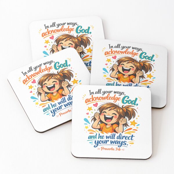 Item preview, Acknowledge God - Joyful Youth Scripture Graphic designed and sold by Faithloveshop.
