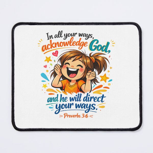 Item preview, Acknowledge God - Joyful Youth Scripture Graphic designed and sold by Faithloveshop.