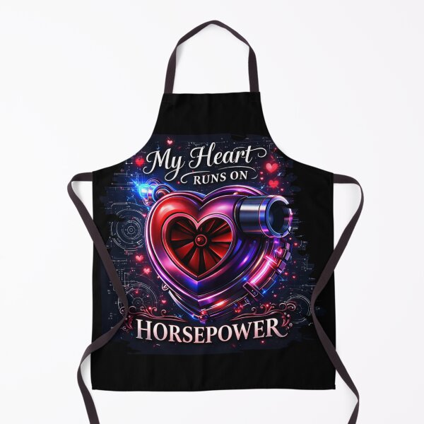 Item preview, My Heart Runs on Horsepower – Turbo Racing Valentine Heart designed and sold by CarantinedChaos.
