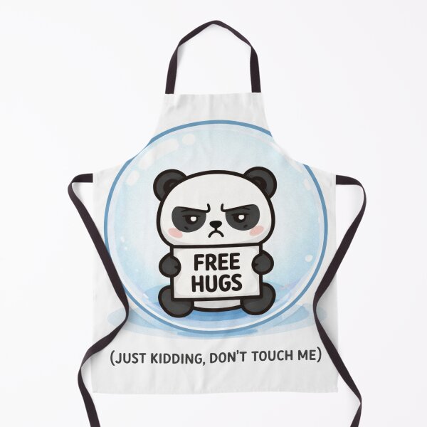 Item preview, Free Hugs Just Kidding Panda Bubble Funny Introvert designed and sold by TheSimpleTee007.
