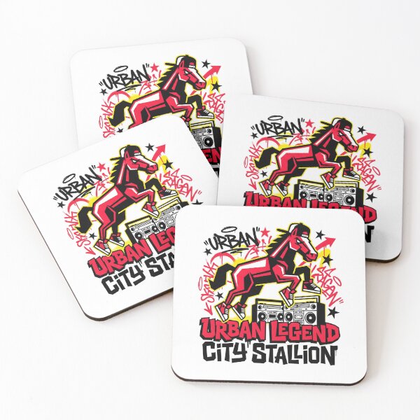 Item preview, Urban Legend City Stallion Graffiti Art designed and sold by AnnDesignStudio.