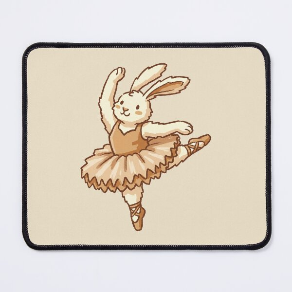 Item preview, Ballerina Bunny in Cream Tutu, Cute Dancing Rabbit Illustration designed and sold by Magnificent Lizard.