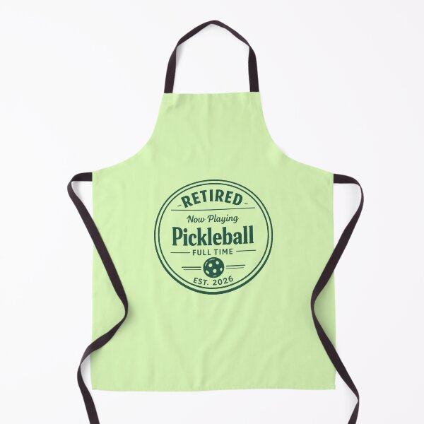 Item preview, Pickleball Retirement Badge – ‘Retired. Now Playing Pickleball Full Time’ designed and sold by LifeStingz.
