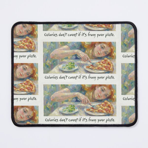 Item preview, Calories Don't Count If It's From Your Plate - Funny Pizza Diet Art designed and sold by AgingeR.