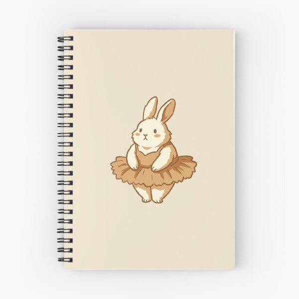 Item preview, Cute Ballerina Bunny Rabbit Wearing A Brown Tutu, Kawaii Animal Dancer designed and sold by Magnificent Lizard.