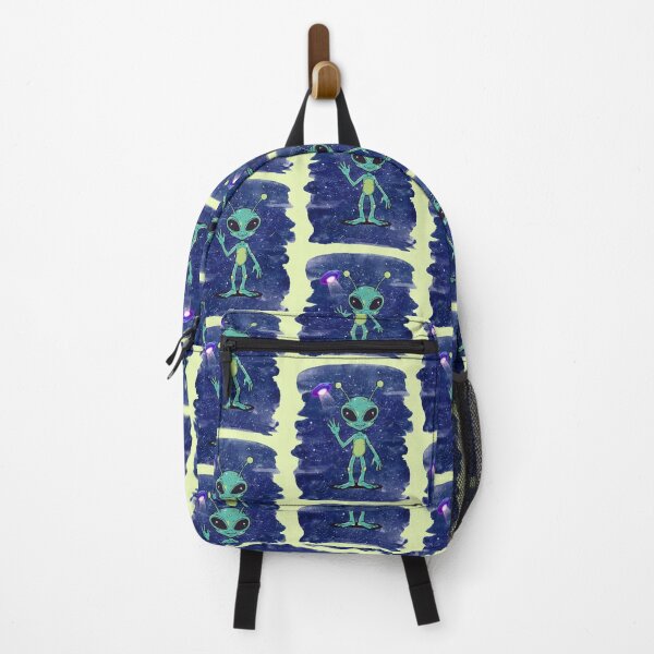 Item preview, Pulled the Friendly Neon Blue Space Alien designed and sold by ValeriValera.