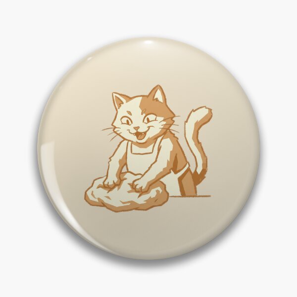 Item preview, Cute Baker Cat Kneading Dough, Funny Orange Tabby Making Biscuits designed and sold by Magnificent Lizard.