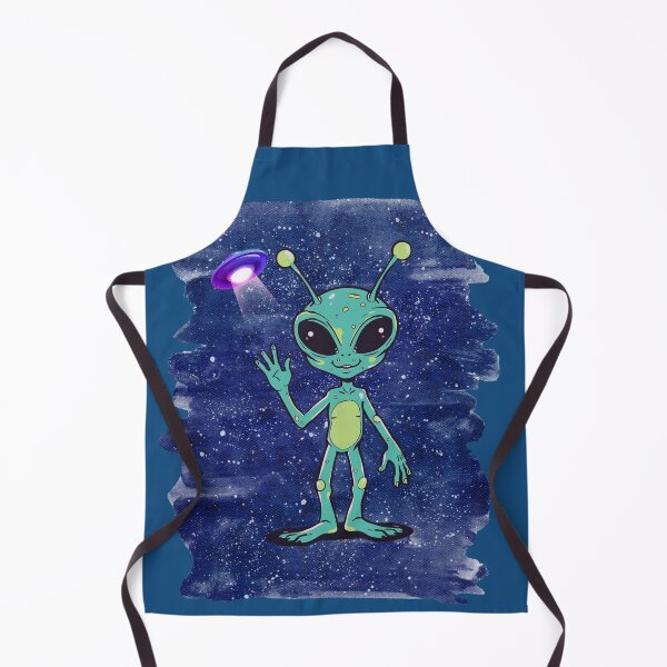 Item preview, Pulled the Friendly Neon Blue Space Alien designed and sold by ValeriValera.