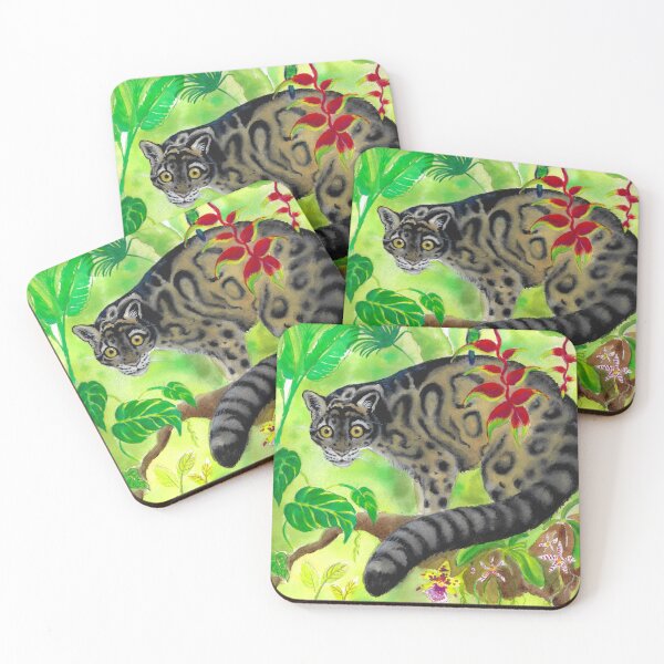 Item preview, Clouded leopard designed and sold by fedorafoxart07.
