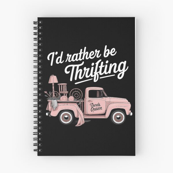Item preview, I`d Rather Be Thrifting  Vintage Pink Truck Graphic Tee designed and sold by zuzzelek44.