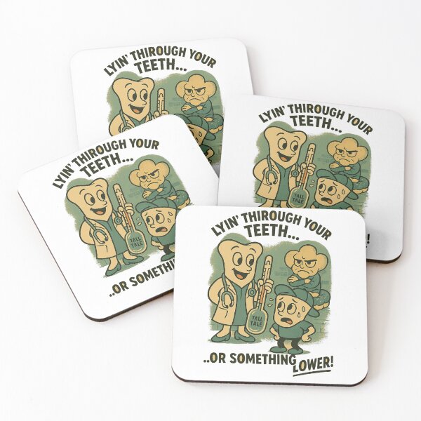 Item preview, Lyin’ Through Your Teeth… or Something Lower! – Tibby & Lil’ Fib designed and sold by F-B-F.