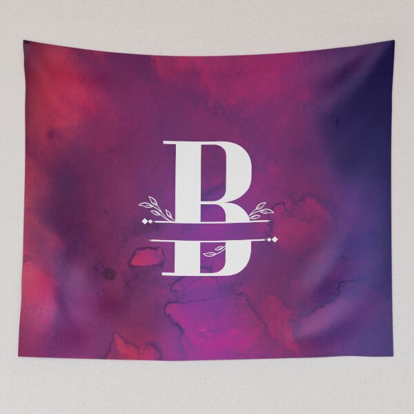 Item preview, Monogram...B... with white monogram and vibrant background designed and sold by CHASAcreative.