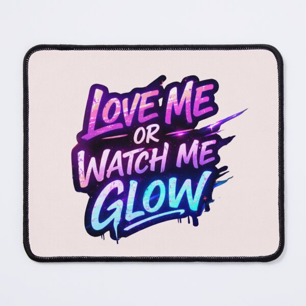Item preview, Love Me Or Watch Me Glow- Motivational Vaporwava Quote designed and sold by ValeriValera.