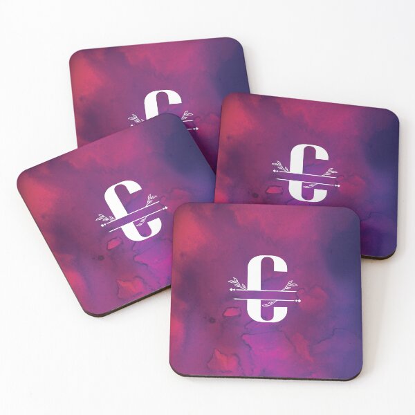 Item preview, Monogram...C... with white monogram and vibrant background designed and sold by CHASAcreative.