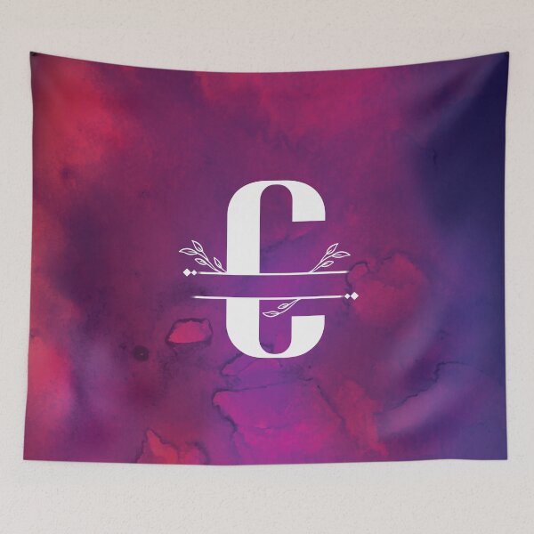 Item preview, Monogram...C... with white monogram and vibrant background designed and sold by CHASAcreative.