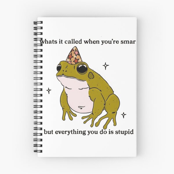Item preview, Funny Frog Meme Smart But Stupid Wizard Frog Hat designed and sold by JossDesign15.