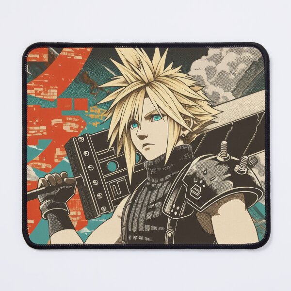 Item preview, Cloud Vintage Warned Poster  designed and sold by AnimeArsenalPrints.