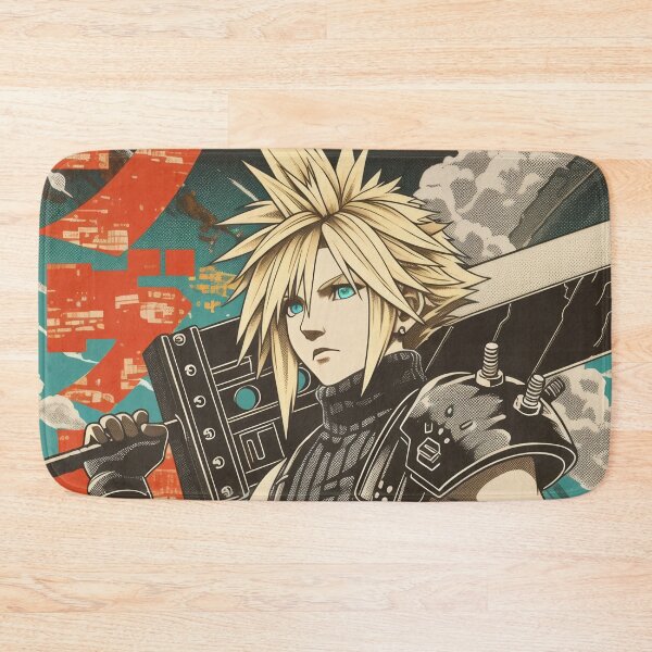 Item preview, Cloud Vintage Warned Poster  designed and sold by AnimeArsenalPrints.