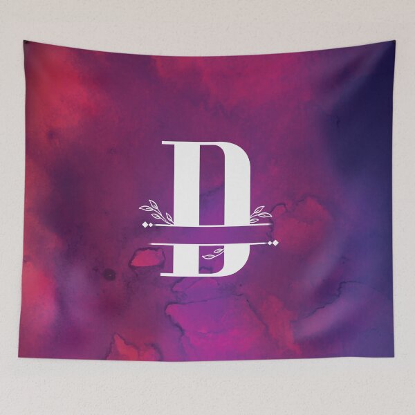 Item preview, Monogram...D... with white monogram and vibrant background designed and sold by CHASAcreative.