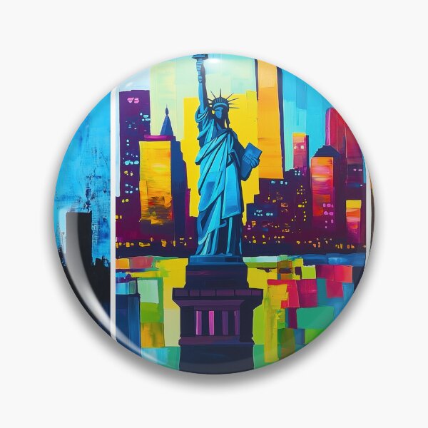 Item preview, NYC Skyline – Minimalist Statue of Liberty Triptych designed and sold by SkylineVistas Designs.