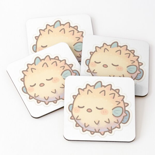 Item preview, Aesthetic Sleepy Pufferfish Sticker designed and sold by StickMint.