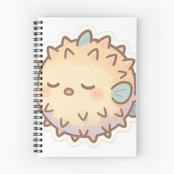 Item preview, Aesthetic Sleepy Pufferfish Sticker designed and sold by StickMint.
