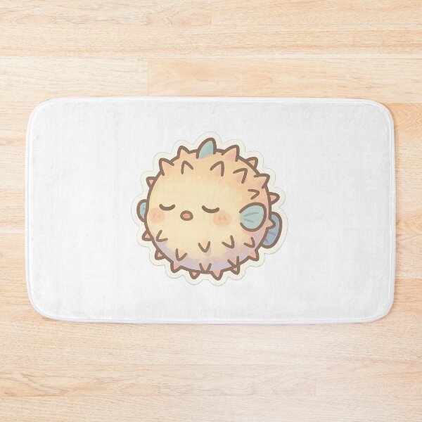 Item preview, Aesthetic Sleepy Pufferfish Sticker designed and sold by StickMint.
