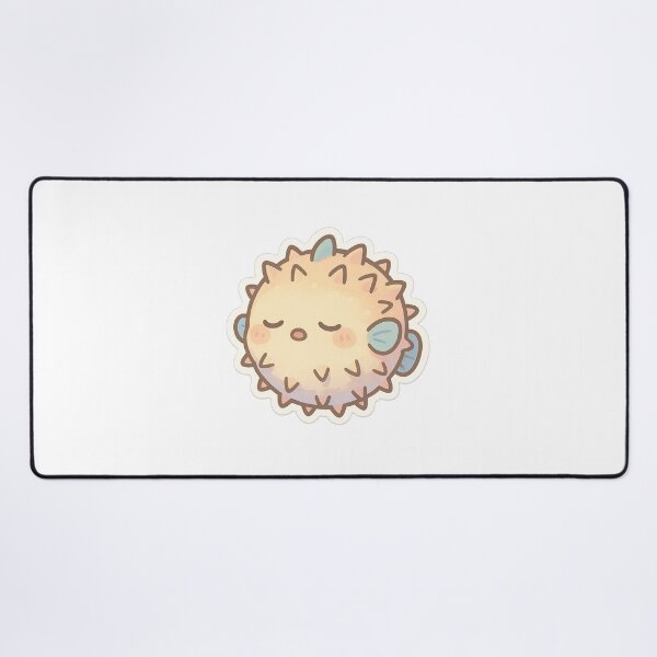 Item preview, Aesthetic Sleepy Pufferfish Sticker designed and sold by StickMint.