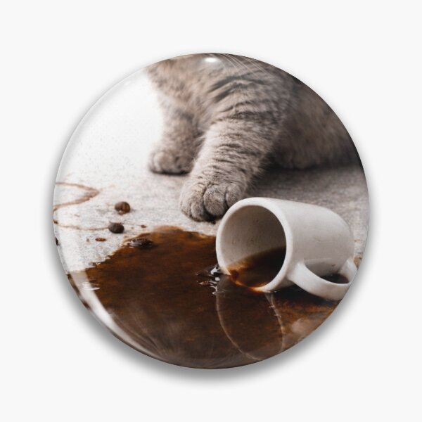 Item preview, Coffee Accident Cat designed and sold by LovelyCatGalaxy.