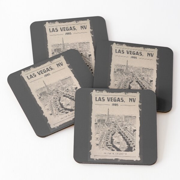 Item preview, Las Vegas Nevada Vintage Skyline Art - 1905 Architectural Engraving Style designed and sold by By Jonh.