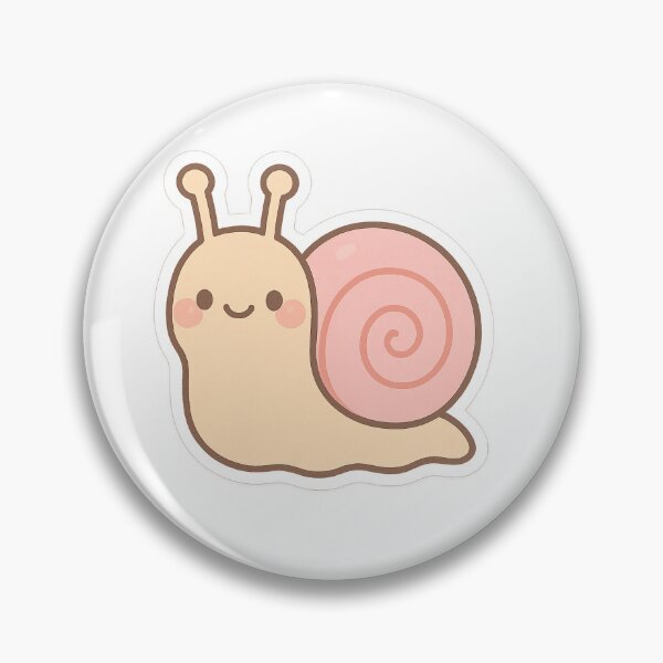 Artikelvorschau, Pastel Cheerful Snail Sticker entworfen und verkauft von StickMint.