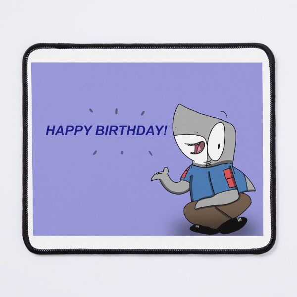 Item preview, A new happy birthday design with Sharkey Bites designed and sold by SharkeyArtist.