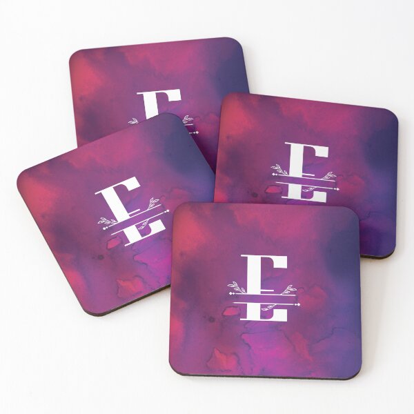 Item preview, Monogram...E... with white monogram and vibrant background designed and sold by CHASAcreative.