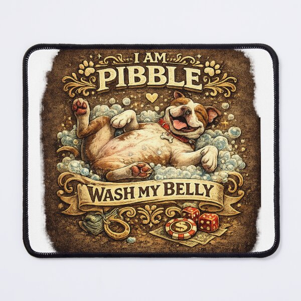 Item preview, I Am Pibble Wash My Belly designed and sold by MKProjekty.