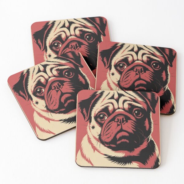 Item preview, In Pug We Trust: Cute Pug Lovers Design designed and sold by ProjectNoah.