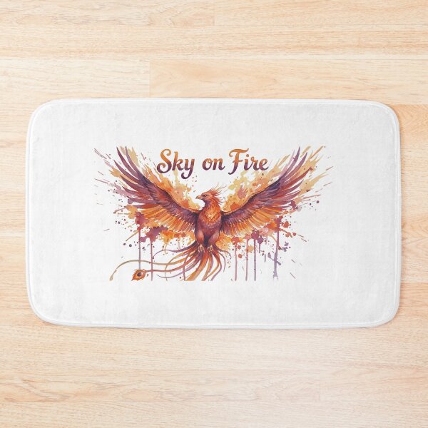 Item preview, Vibrant Watercolor Phoenix Fire Bird Art designed and sold by HoruxDesign.