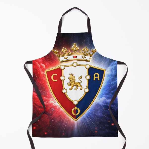 Item preview, CA Osasuna Inspired Crest – Red and Blue Spanish Football Fan Art designed and sold by RAVisuals.