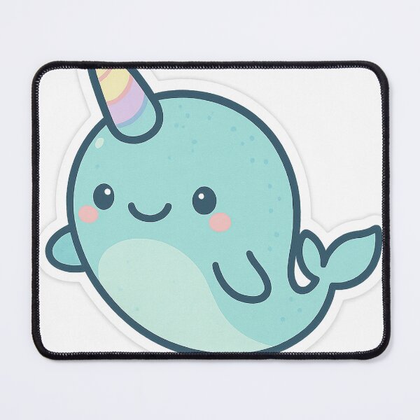 Item preview, Pastel Playful Narwhal Stickers designed and sold by StickMint.